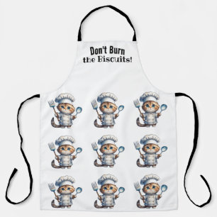 Schattige Tabby Cat Chef All-Over Print Schort