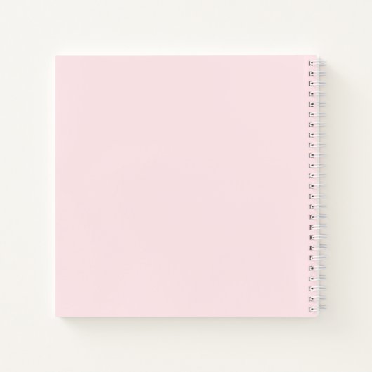 Schattige Tabby Cat Face Roze en Rood Notitieboek (Achterkant)