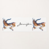 Schattige Tabby Cat Yoga Mat (Achterkant (horizontaal))