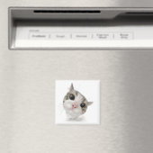 Schattige Tabby Kat Cartoon Magneet (Insitu (Vaatwasser))