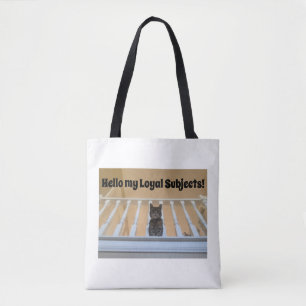 Schattige Tabby Kat Grappige Quote Tote Bag