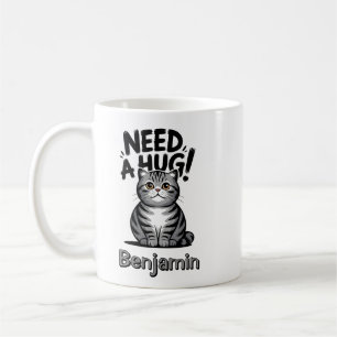 Schattige Tabby Kat Heeft Een Knuffel Nodig Grappi Koffiemok