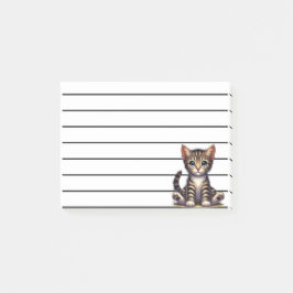 Schattige Tabby Kitten met blauwe ogen Post-it® Notes