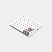 Schattige Tabby Kitten met blauwe ogen Post-it® Notes (Schuin)