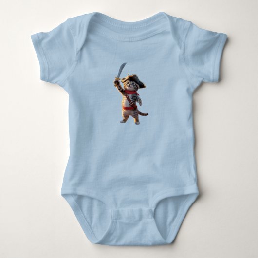 Schattige Tabby Piraat Romper (Voorkant)