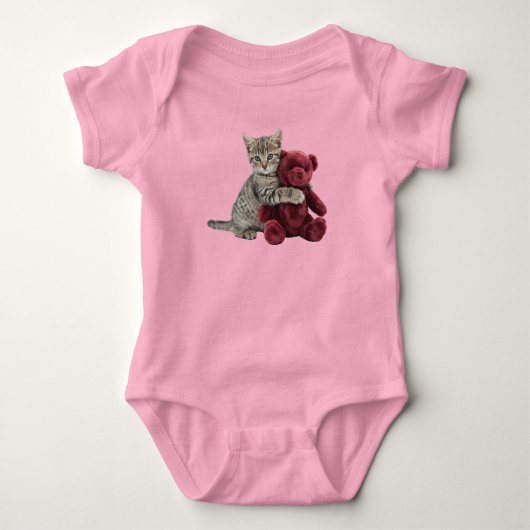Schattige Tabby Teddybeer Romper (Voorkant)