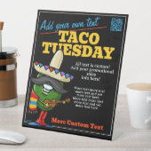 Schattige Taco dinsdag Mexicaans eten  Reclamebord Met Voetstuk (Insitu)