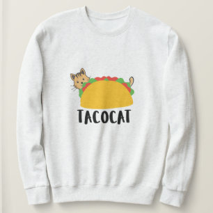 Schattige TacoCat Design Sweatshirt, Cat Lover Cat Trui