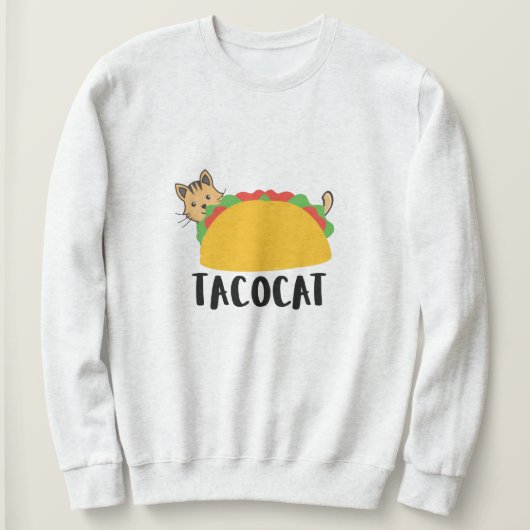 Schattige TacoCat Design Sweatshirt, Cat Lover Cat Trui (Design voorkant)