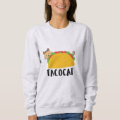 Schattige TacoCat Design Sweatshirt, Cat Lover Cat Trui (Voorkant)
