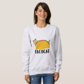 Schattige TacoCat Design Sweatshirt, Cat Lover Cat Trui (Voorkant volledig)