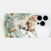 SCHATTIGE TAN WHITE CHIHUAHUA PUPPY DOG Case-Mate iPhone CASE (Achterkant (horizontaal))