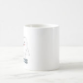 Schattige Tandarts Floss Baas Koffiemok (Center)