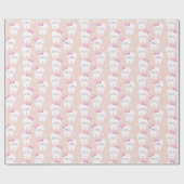 Schattige Tandcadeaupapier voor Meisje Cadeaupapier (Vlak)