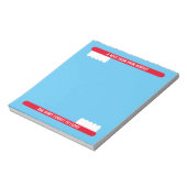 Schattige tandenborstel notitieblok voor tandarts  (Linkerzijde)