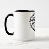 Schattige tante hart mok (Links)