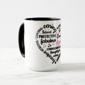 Schattige tante hart mok (Voorkant links)