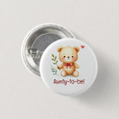 Schattige Tante te zijn Teddy Bear Whimsical Art Ronde Button 3,2 Cm (Voorkant /achterkant)