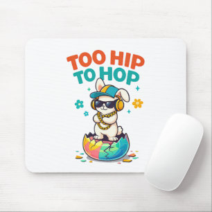 Schattige Te Hip om te Hop Konijn Illustratie Muismat