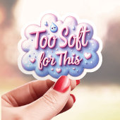 Schattige te zacht hiervoor sticker