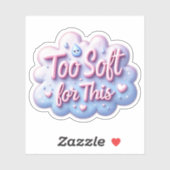 Schattige te zacht hiervoor sticker (Vel)
