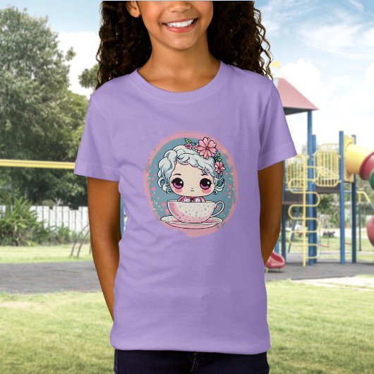 Schattige Tea Cup Doll T-shirt