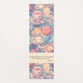 Schattige Tea Party Doodle Yogamat (Voorkant)