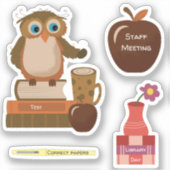 Schattige Teachers Planner Sticker Pack (Voorkant)