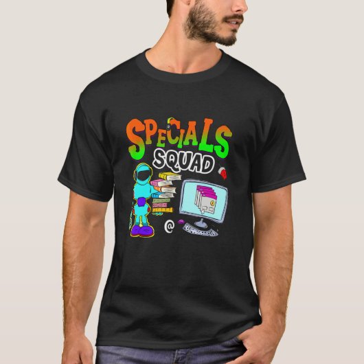 Schattige technologie computer leraar terug naar s t-shirt (Voorkant)