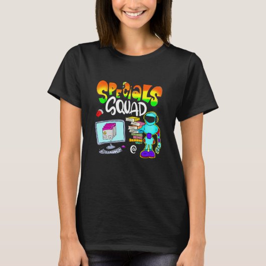 Schattige technologie computer leraar terug naar s t-shirt (Voorkant)