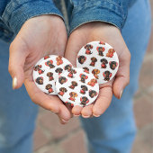 Schattige teckel en hart Valentijn Ronde Button 5,7 Cm