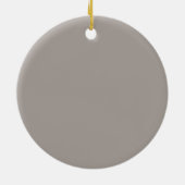 Schattige teckel in Santa Hat Kerstversiering Keramisch Ornament (Achterkant)