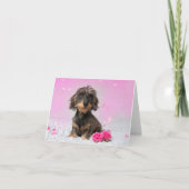 Schattige Teckel Kaart (Voorkant)