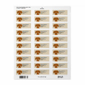 Schattige teckel | Wiener Dog Retouradreslabels Etiket (Full Sheet)