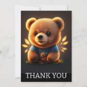 Schattige Teddiebeer Dank Je Bedankkaart (Voorkant)