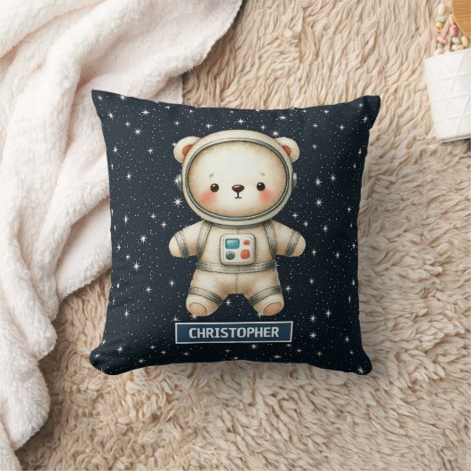 Schattige Teddy Bear Astronaut Kussen voor Baby Bo (Deken)