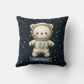 Schattige Teddy Bear Astronaut Kussen voor Baby Bo (Achterkant)