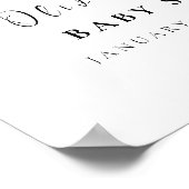 Schattige Teddy Bear Balloon Baby shower Welkomstb Poster (Hoek)