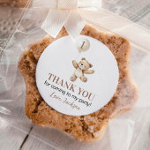 Schattige Teddy Bear Balloon Beary Eerste Verjaard Ronde Sticker