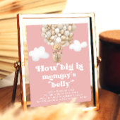 Schattige Teddy Bear Balloons Hoe groot is mama's  Poster