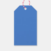 Schattige Teddy Bear Blauw Baby shower Cadeaulabel (Achterkant)