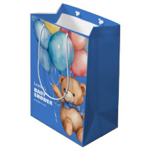 Schattige Teddy Bear Blauw Baby shower