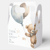 Schattige Teddy Bear Boy Baby shower Dank u Favor Bedankdoosjes (Geopend)