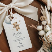 Schattige Teddy Bear Boy Baby shower Dank u Favor Cadeaulabel