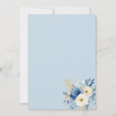 Schattige Teddy Bear Boy Blue Barly Wacht Baby sho Kaart (Achterkant)