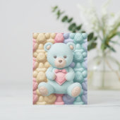 Schattige Teddy Bear Briefkaart (Staand voorkant)
