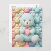 Schattige Teddy Bear Briefkaart (Voorkant / Achterkant)
