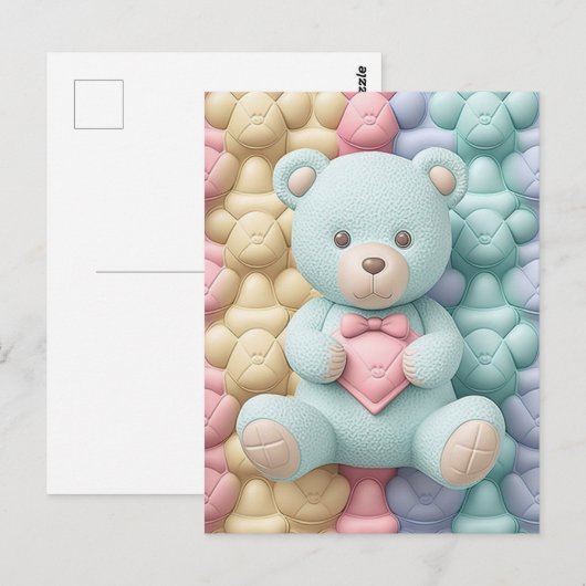 Schattige Teddy Bear Briefkaart (Voorkant / Achterkant)