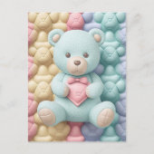 Schattige Teddy Bear Briefkaart (Voorkant)