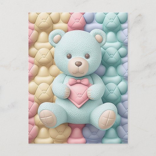 Schattige Teddy Bear Briefkaart (Voorkant)